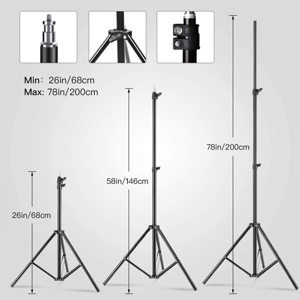 85W Softbox Lighting Kit with Remote Control