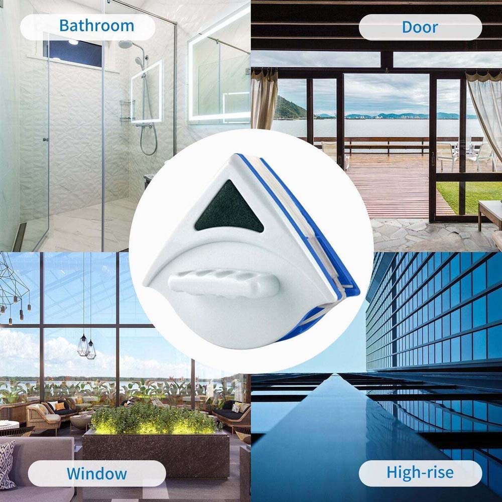 Double-Sided Magnetic Glass Cleaner for Outside Windows
