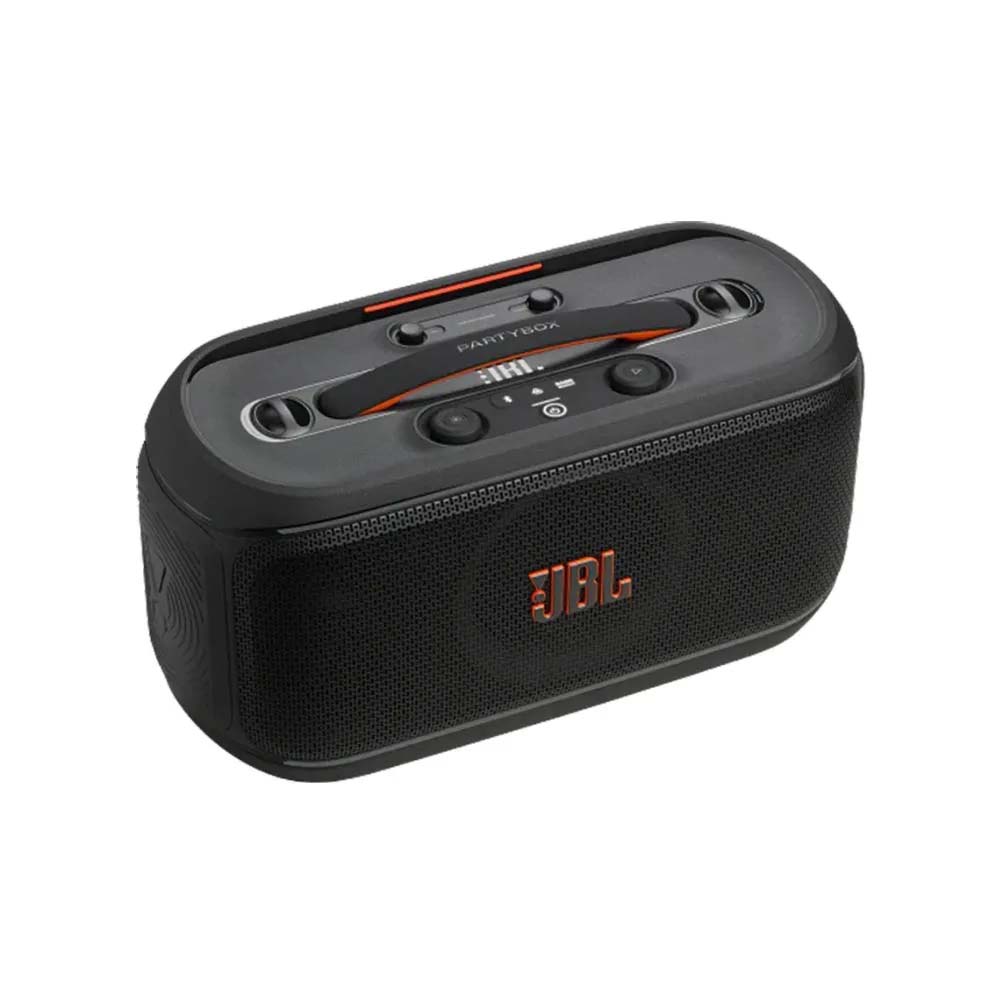 JBL PartyBox On-The-Go 2 Black 100W Portable Speaker with Wireless Microphone