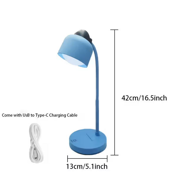 LED Desk Lamp Touch Control with Adjustable Brightness & 3 Color Lighting