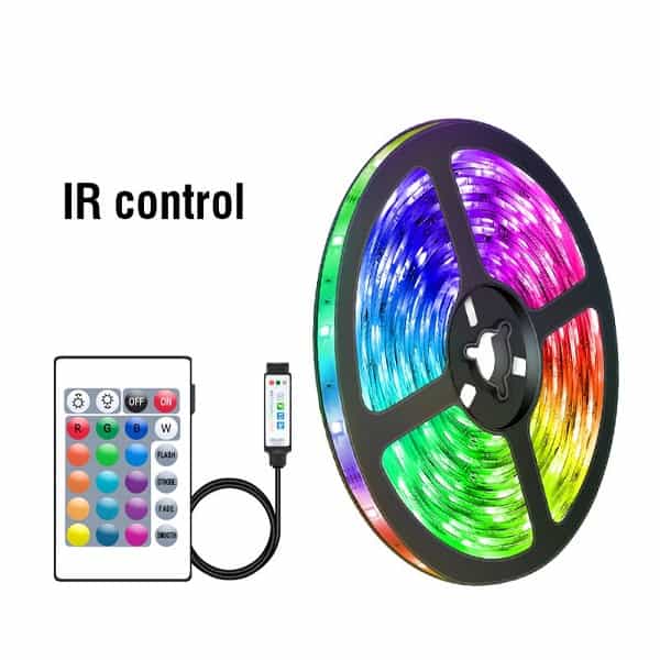 RGB LED Strip Light 5m flexible Lighting 220V Tape Diode Ribbon Waterproof