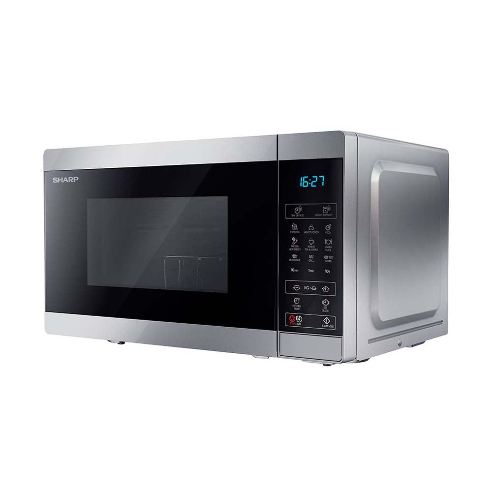 Sharp YC-MG252AE-S 25L Microwave with Grill 900W – Silver (Damaged Box)