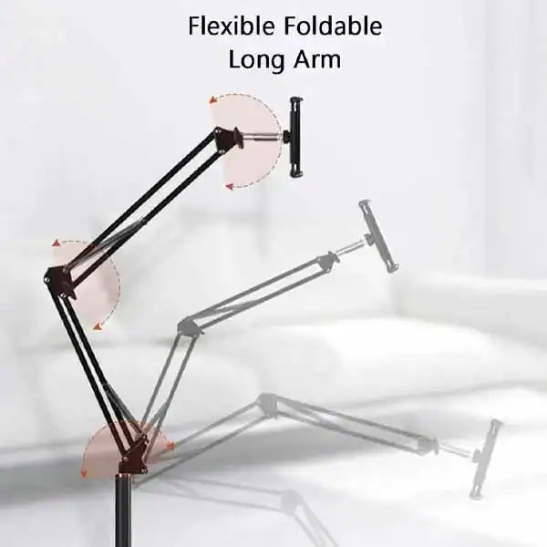 Adjustable Telescopic Phone Floor Stand | Sturdy & Flexible Holder