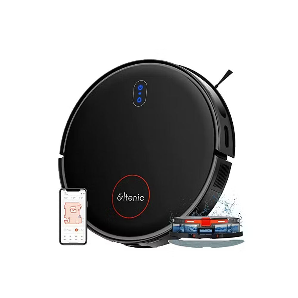Ultenic Robot Vacuum Cleaner with 6000Pa Suction and Smart Laser Navigation charging on dock