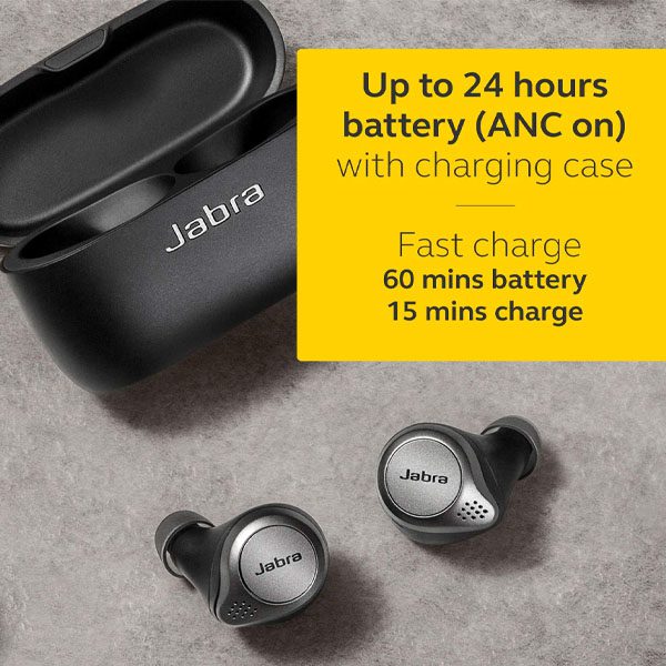 Jabra Elite 75t True Wireless Active Noise Cancelling (ANC) "علبة مفتوحة"