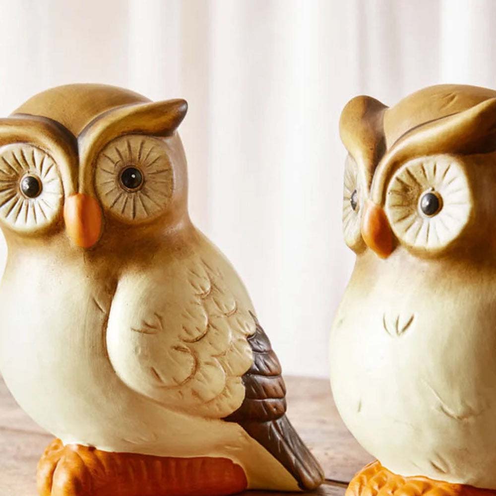 Decorative Ceramic Owl Tabletop Statue (1 Piece)