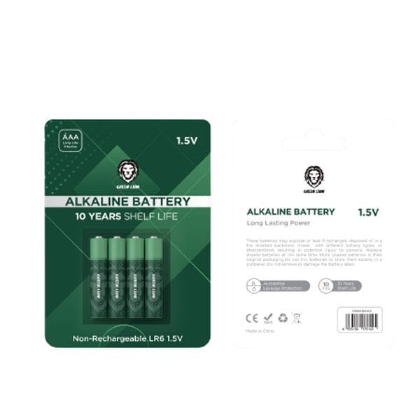 Green Lion Alkaline Battery Long-Lasting 1.5V