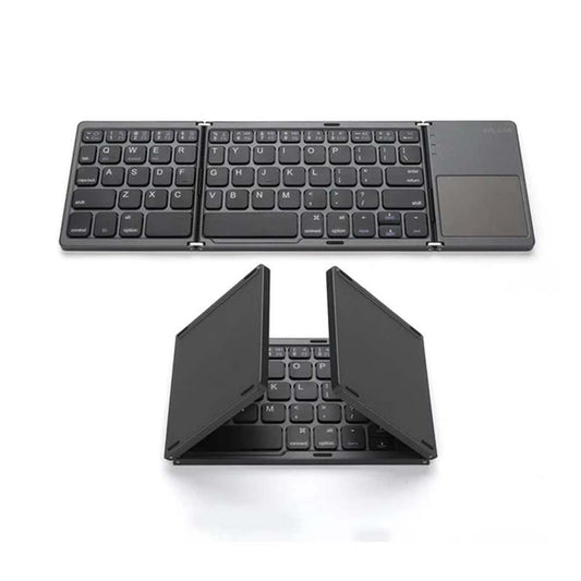 B033 Foldable Wireless Bluetooth Keyboard with Integrated Touchpad