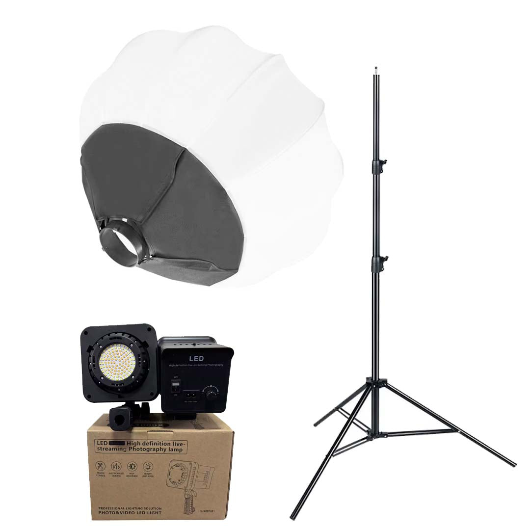 100W Photography LED Light with Softbox & Tripod – Professional Studio Lighting Kit for Makeup Artists & Content Creators