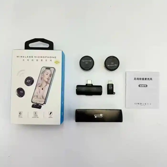 M1 Lavalier Microphone – Magnetic Design & Noise Reduction for Live Streaming (Single/Dual Options)