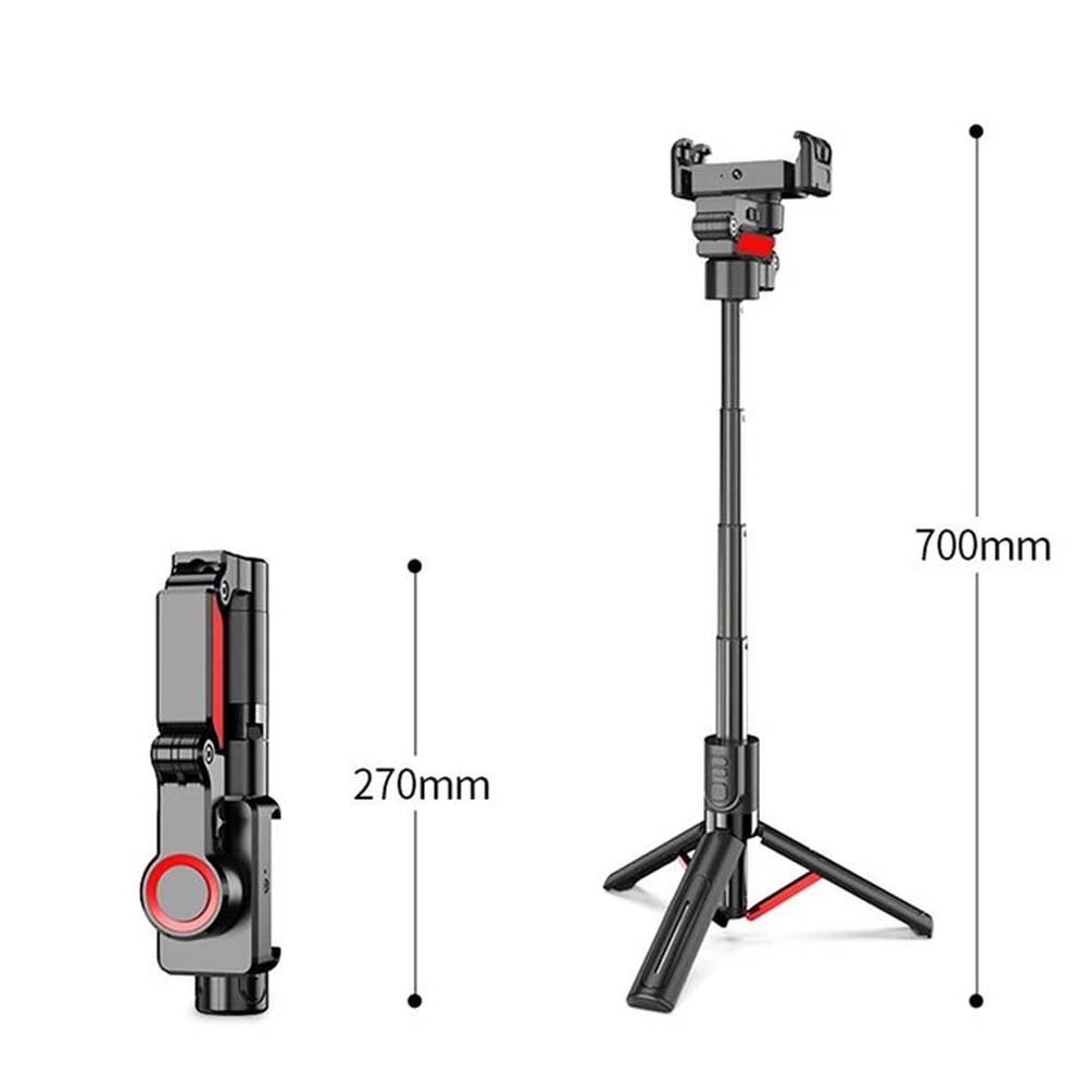 C10 AI Face Tracking 360 Degree Gimbal Stabilizer Selfie Stick with Tripod dimension 