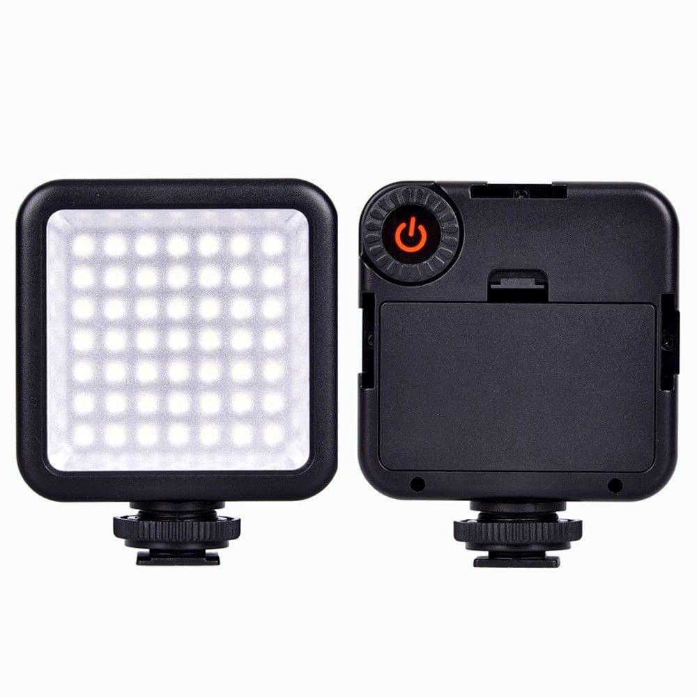مصباح فيديو W49 LED صغير لمدونات الفيديو وتصوير الهواتف وكاميرات DSLR