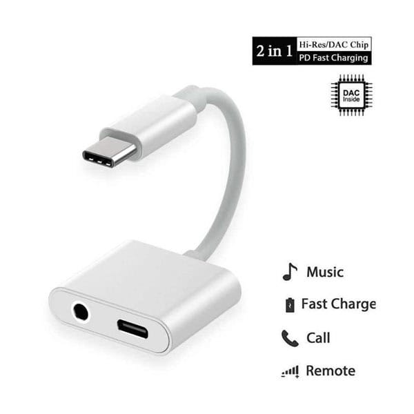 JH-031 Jack and Type C Adapter (3.5mm) 2in1