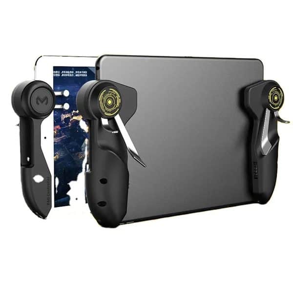 AK-PAD6K لوحدة تحكم ألعاب ببجي بستة أصابع وزر إطلاق النار L1 R1 وعصا تحكم (جويستيك) للآيباد والتابلت.