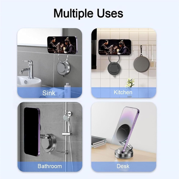 Adjustable Magnetic Phone Stand – Multifunctional Portable Desk Holder with Strong Magnet