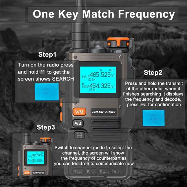 BAOFENG UV-K61 Dual-Band Two-Way Radio – Long Range & Hands-Free Communication