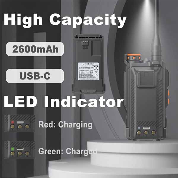 BAOFENG UV-K61 Dual-Band Two-Way Radio – Long Range & Hands-Free Communication