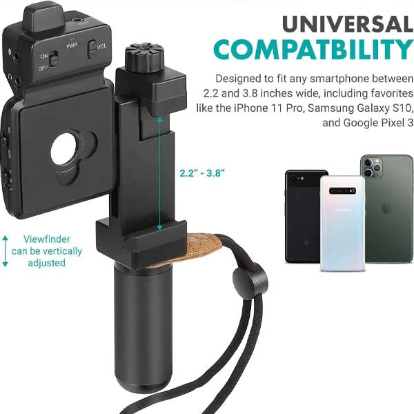 BOYA SmartCine W2 Dual Wireless Video Kit – 2 Mics + LED Ring & Lens Setup