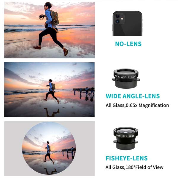 BOYA SmartCine W2 Dual Wireless Video Kit – 2 Mics + LED Ring & Lens Setup