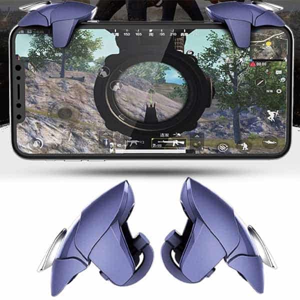 Blue Shark Mobile Phone Press-Type Auxiliary Fire Key Button Gamepad Joystick Controller