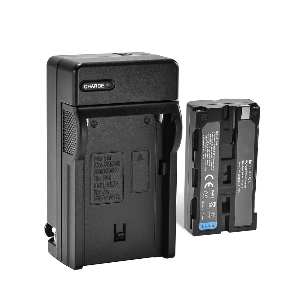 Camera NP-F550 F570 Battery & Dual Slot Charger Kit