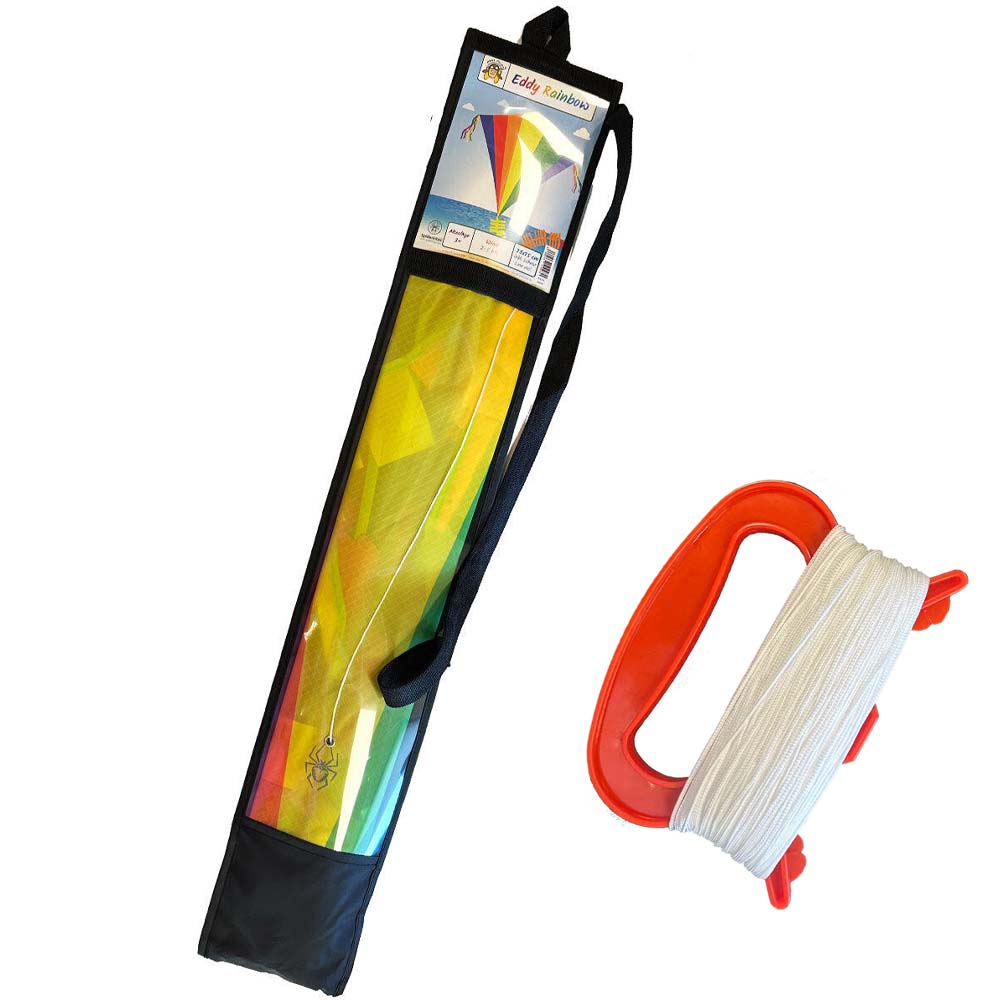Colorful Outdoor Flying Kite with Handle & Carrying Bag