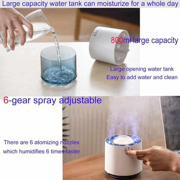 Small Cool Mist Ultrasonic Humidifier – Portable & Whisper-Quiet