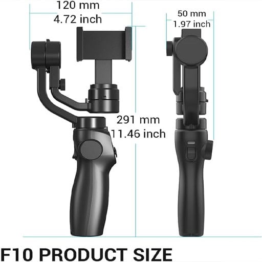 F10 Handheld 3-Axis Smartphone Gimbal Stabilizer – Smooth and Professional Video Recording