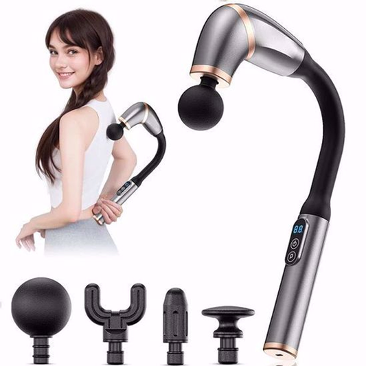 fascial gun massage long handheld deep tissue muscle massager 6 speed 3000rpm