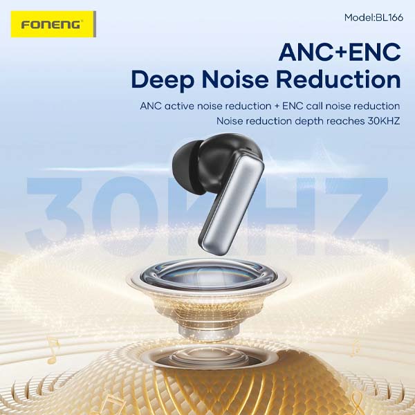 Foneng BL166 ANC+ENC Noise Cancelling TWS Wireless Earbuds