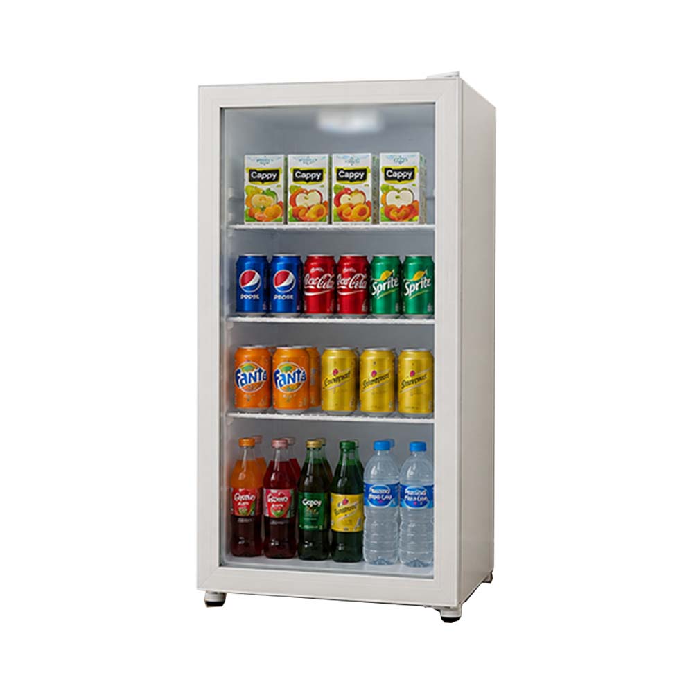 Mirage MR-SC92 Glass Door Showcase Refrigerator White