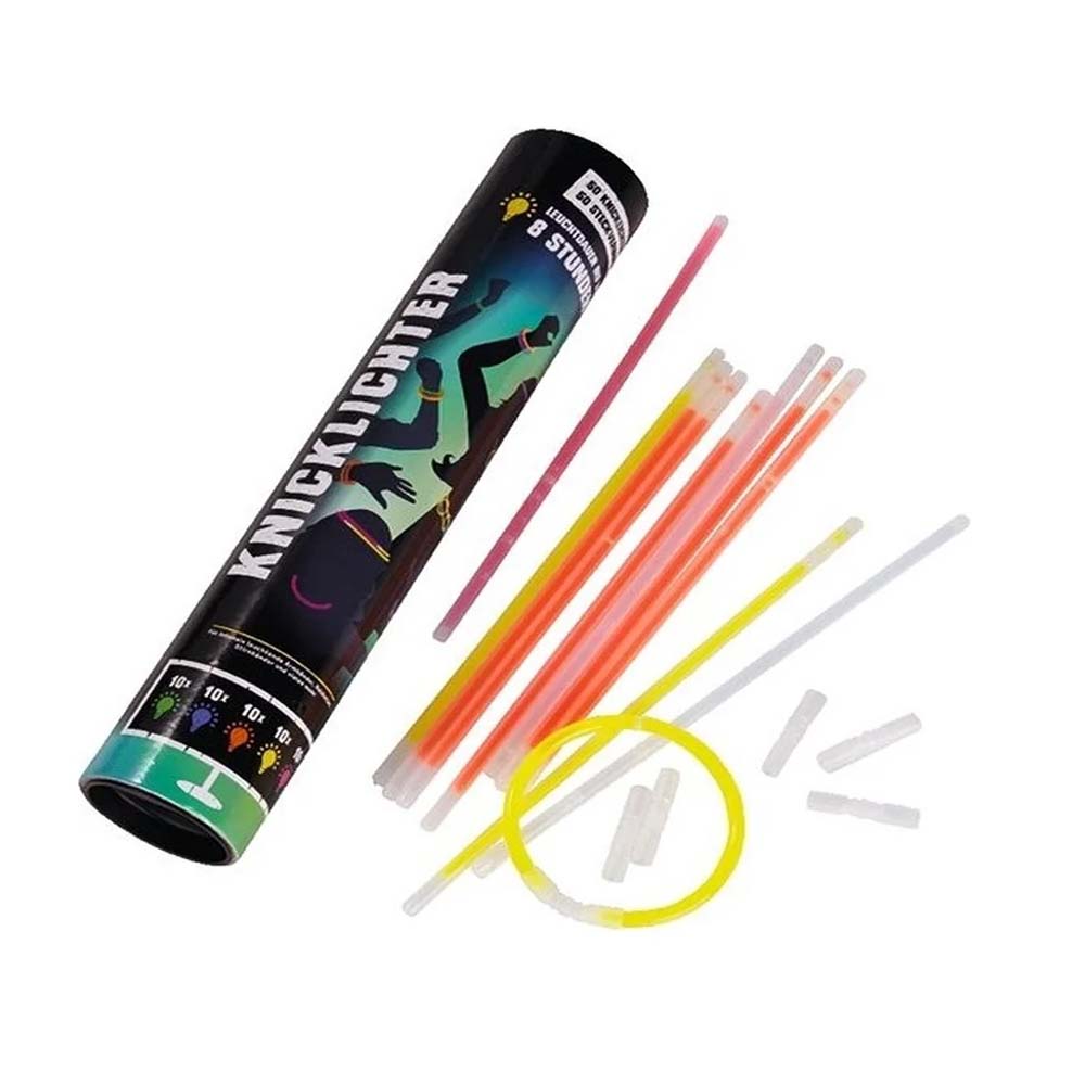 Glow Sticks 50pcs – Multicolor Party Light Sticks with Connectors