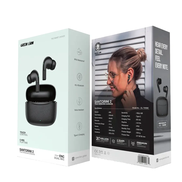 Green Lion Santorini 2 True Wireless Earbuds TWS