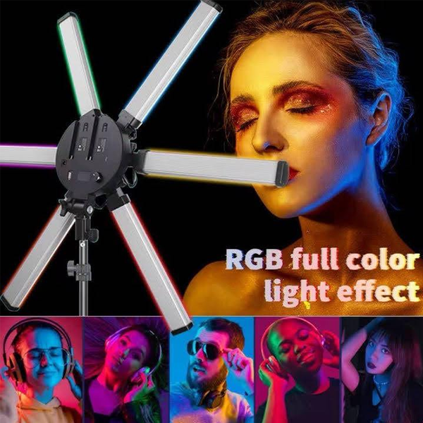 HD-60X RGB Floor LED Fill Light with Tripod & Phone Holder