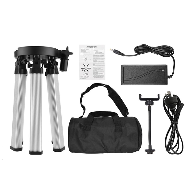 HD-60X RGB Floor LED Fill Light with Tripod & Phone Holder