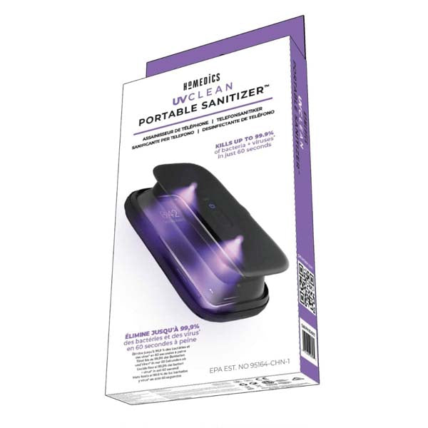 HoMedics UV-Clean Phone Sanitizer – Portable UV-C Disinfection in 1 Minute