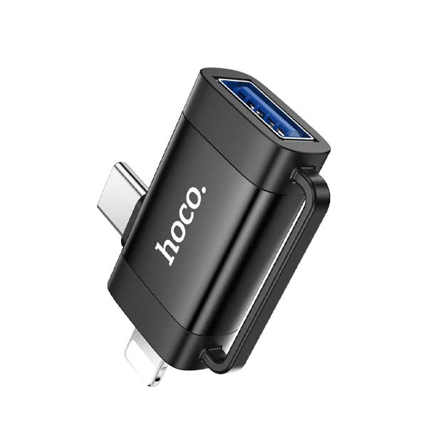 Hoco UA31F Lightning & Type-C to USB Adapter OTG Converter
