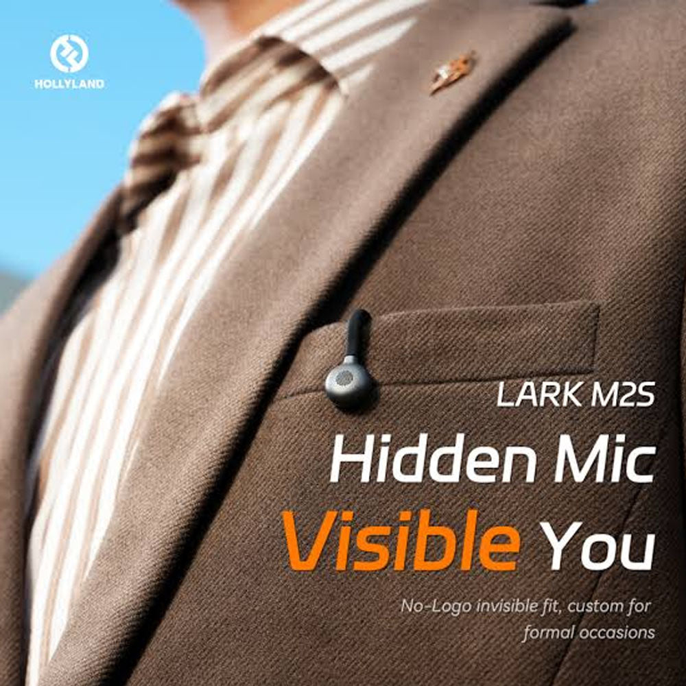 Hollyland LARK M2S Wireless Lavalier Microphone System hidden mic