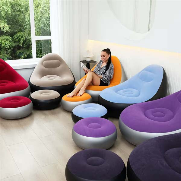 Inflatable Sofa Bed – Portable Air Lounger for Indoor & Outdoor Use