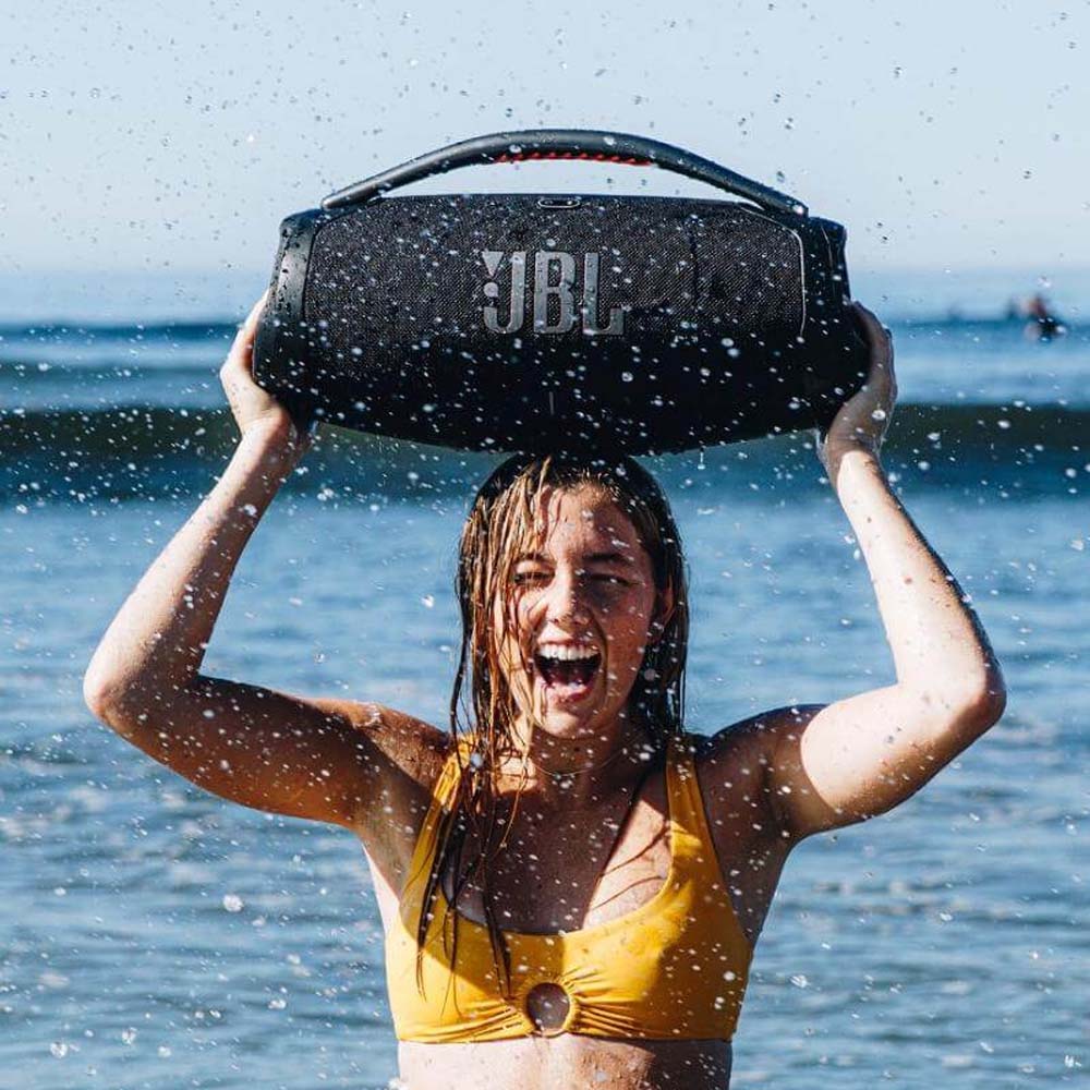 JBL Boombox 3 Black Portable Bluetooth Speaker IP67 24 Hour Playtime