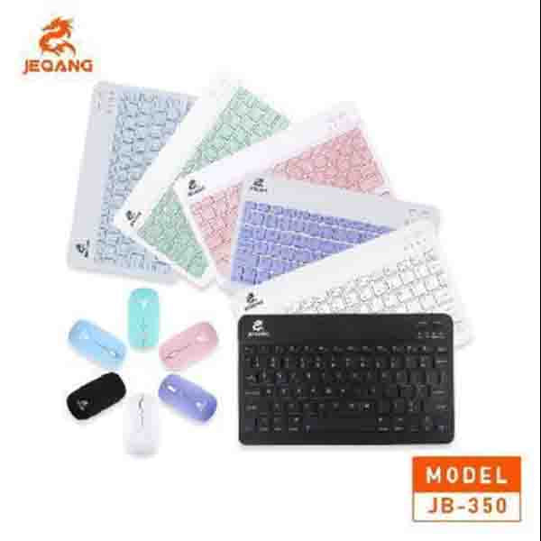 JEQANG JB-350 Bluetooth Rechargeable Keyboard and Mouse Combo – Wireless and Silent