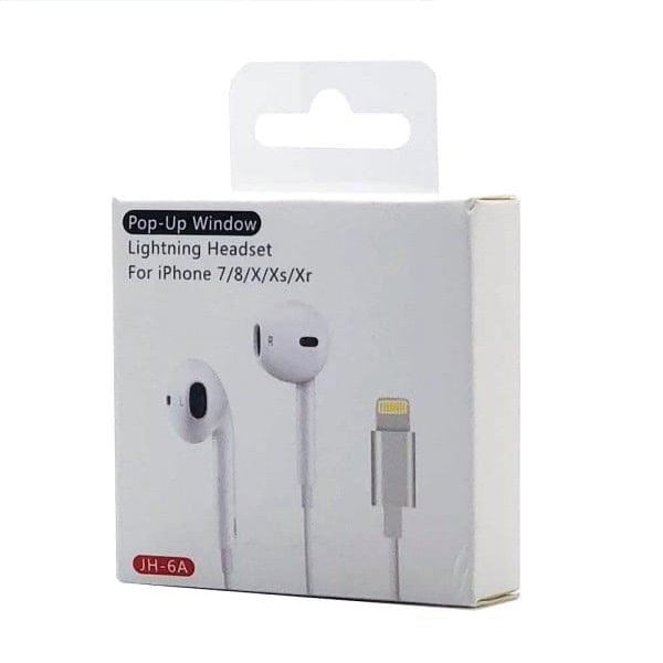 JH-6A Lightning Earphone Headset for iphones Pop-up window