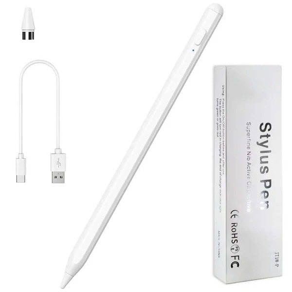 JT18P Active Stylus Pen for iPad and Android Tablets – Rechargeable