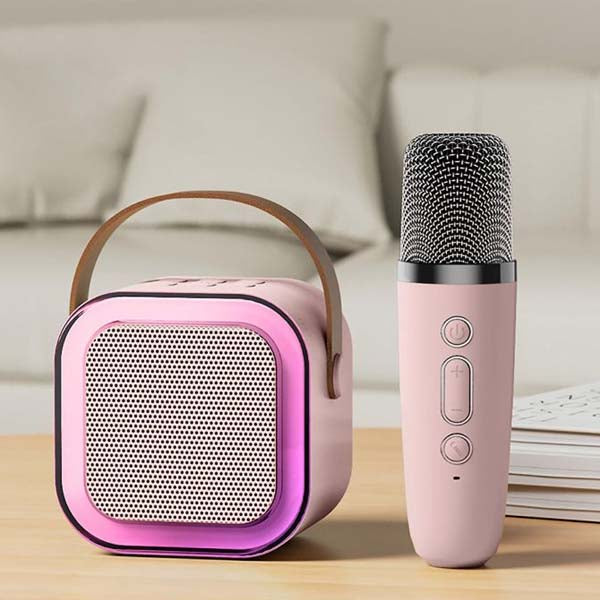 Wireless Karaoke Bluetooth Speaker with Dual Microphones – Portable Party Sound System