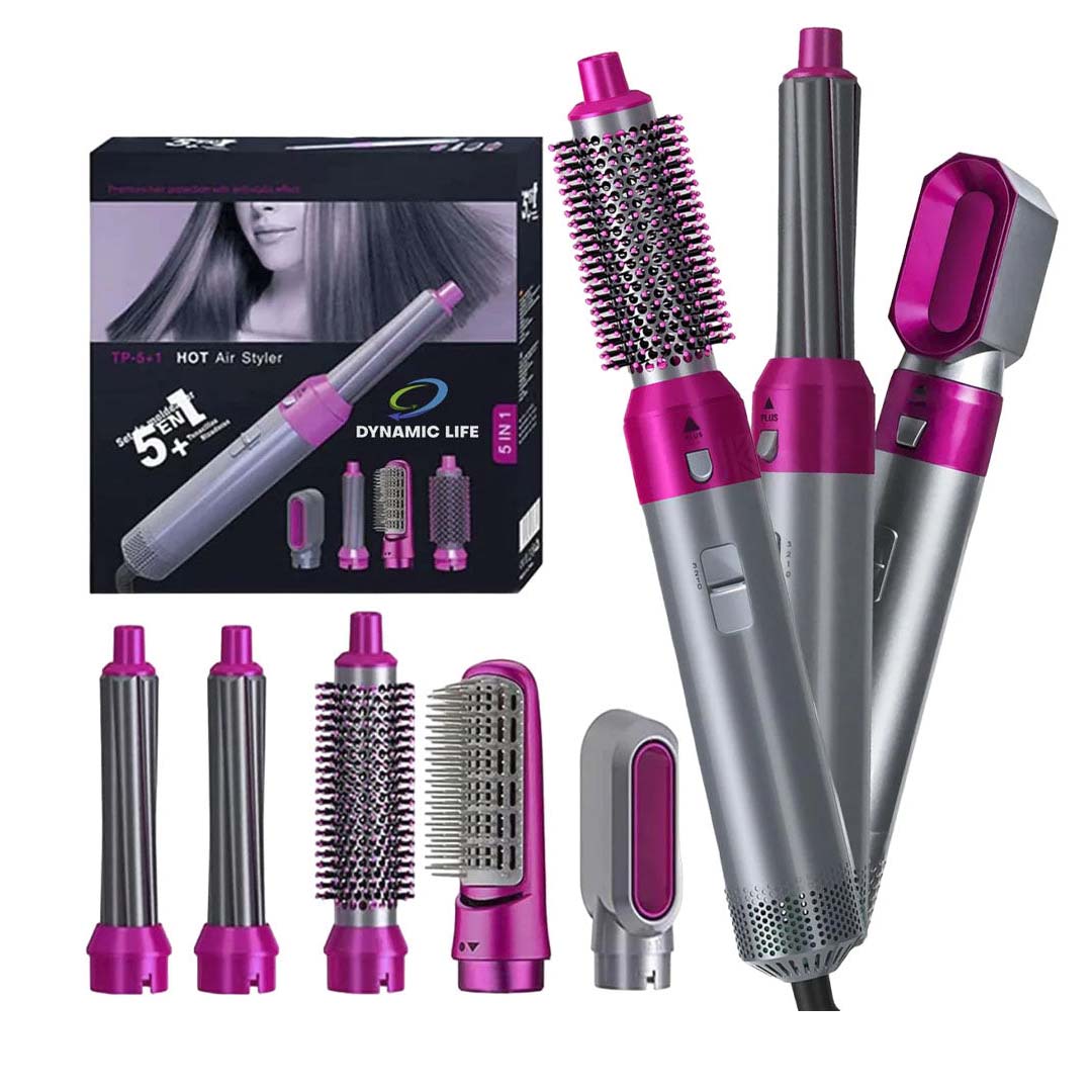 5-in-1 Hot Air Styler KZ-194 – Hair Dryer, Straightener & Curler Multifunction Tool