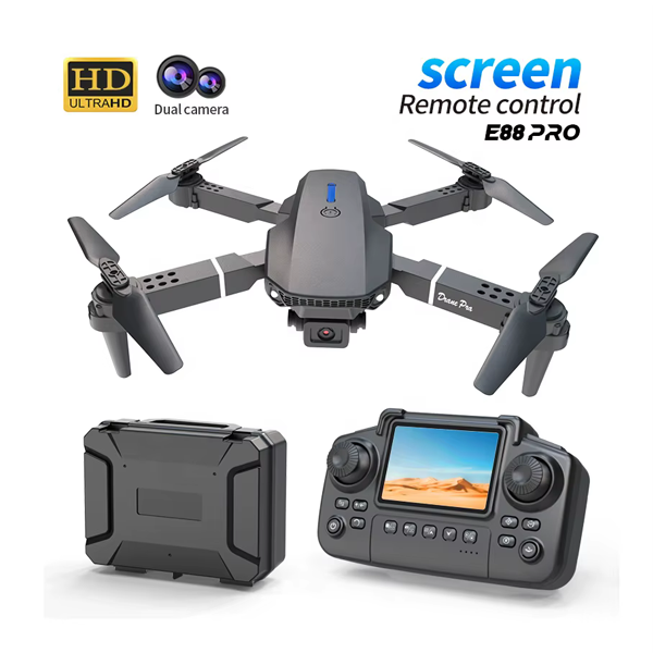 E88 Drone Built In Screen Controller 720P HD Camera