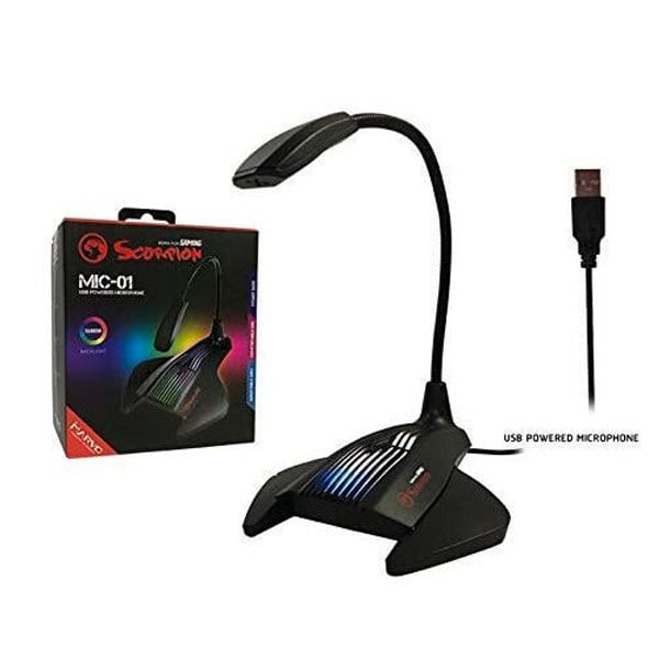 Scorpion RGB USB Gaming Microphone MIC-01 | High-Quality Sound & LED Effects