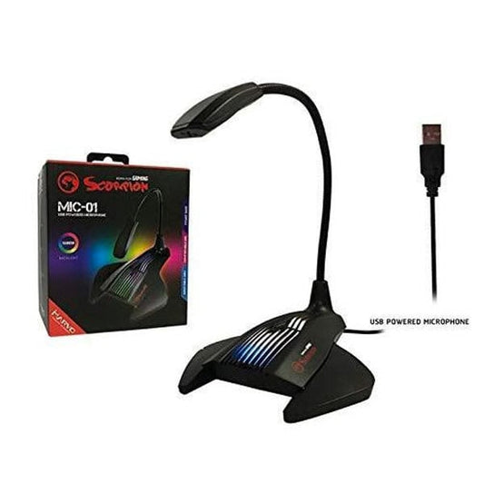 Scorpion RGB USB Gaming Microphone MIC-01 | High-Quality Sound & LED Effects