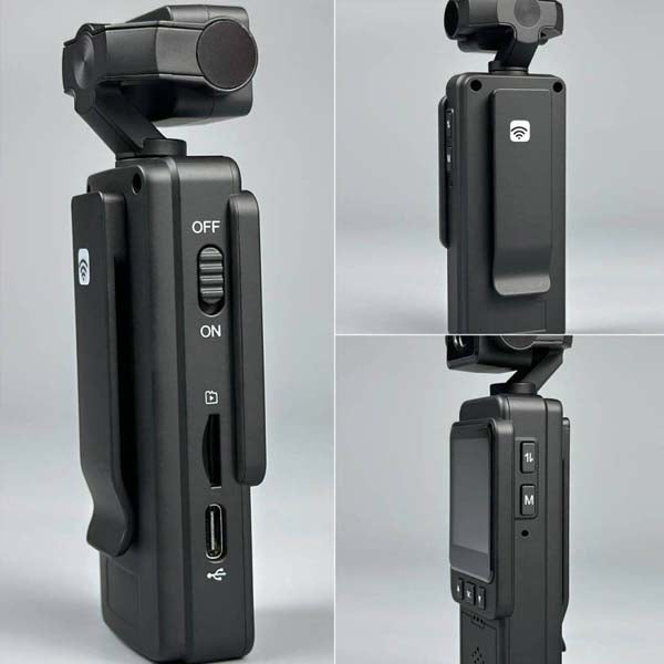 Mini Body Camera DV01 – Full HD, Wi-Fi, Rotatable Lens, Display