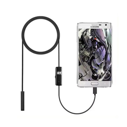 Mini USB Endoscope Camera Waterproof Soft Wire 6 LED 7mm Len Industrial Endoscopic Inspection Borescope Camea for Devices Repair